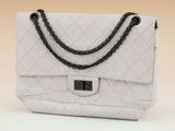 chanel white quilted lambskin flap bag with chain strap
