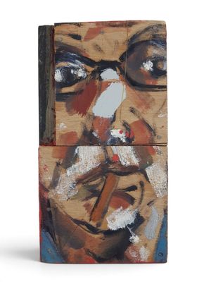 une image représentant un tableau d'un homme avec une cigarette à la bouche