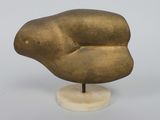 an image of a bronze sculpture of a bird on a marble base