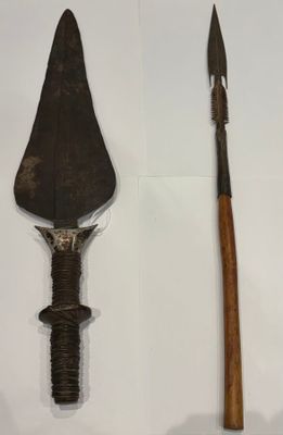 two different types of tools displayed on a white surface