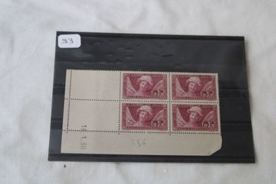 France - Timbres neufs Nxx n°256 "Sourire de Reims" en bloc …