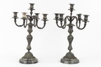 Christofle, paire de grands chandeliers de table à cinq bran… (photo 3)