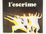 the cover of a book with a picture of a group of fencing players