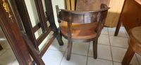 Un chevalet et un fauteuil de bureau en acajou assise en cui… (photo 3)