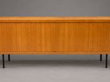 a mid century danish teak sideboard with black legs