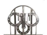 an image of a metal sculpture of a mechanical device