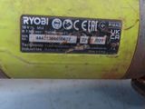 a close up of a yellow machine with a label on it