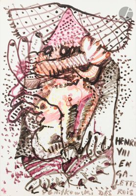 dessin représentant un homme jouant de la guitare