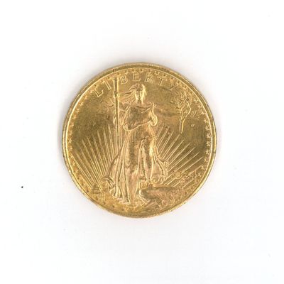 an image of a gold coin on a white surface