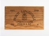 a wooden box that has a label on it