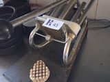 a toaster that is sitting on a counter next to a pan