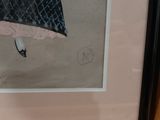 a picture of a picture of a woman holding an umbrella