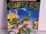 the box for the game teenage mutant hero turtles is shown