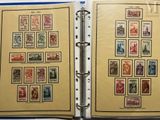 a binder with a lot of different stamps on it