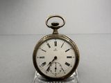 a clock with roman numerals on the face of it