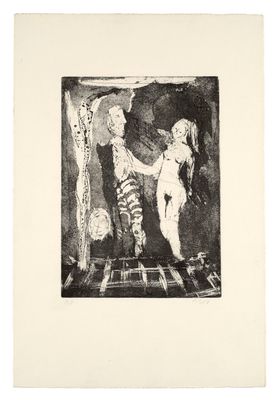 une image d'un dessin en noir et blanc d'un homme et d'une femme