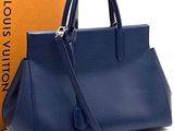 louis vuitton blue epi leather tote bag