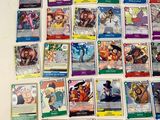 many cards on the table with a lot of them