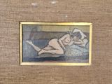 une image d'un tableau représentant une femme allongée sur un lit