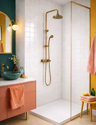 Lot comprenant environ 18 m² de carrelage mosaïque en cérami…