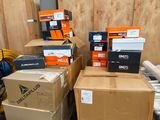 many boxes that are stacked on top of each other