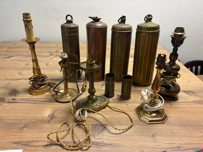 a lot of different types of candles on the table