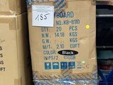 a stack of boxes sitting on a shelf in a store