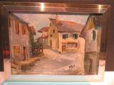 a picture of a picture of a painting on a table