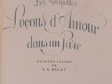 an old book with a black and white title on it
