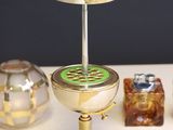 a lamp that is sitting on top of a table