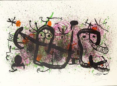 Joan MIRO (1893-1983), "Ma de Proverbis", lithographie signé…