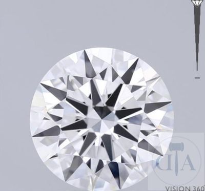 un gros plan d'un diamant comportant une taille en forme de diamant en son centre