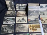 many old postcards that are on a table
