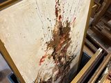 a picture of a painting that is being displayed on a table