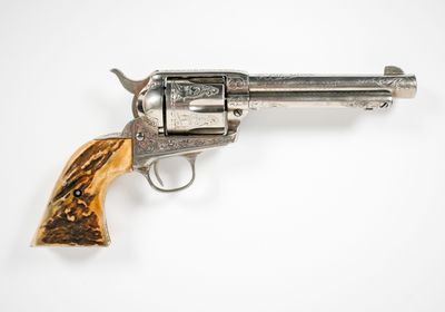 Revolver Colt 1873 S.A.A. calibre 38 spécial comme l'indique…