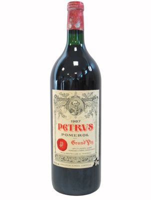 Mag PÉTRUS Pomerol 1987 Et. légèrement tachée et un peu dé… - Photo 1