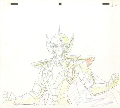 an image of a drawing of a man with a sword in his hand