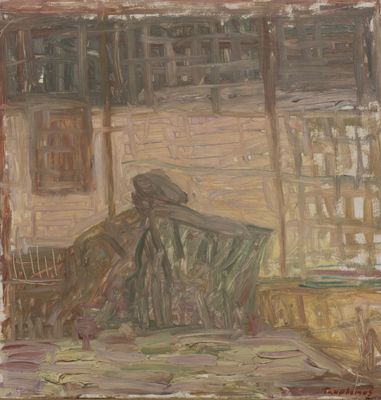 Jacques TRUPHÉMUS (1922-2017) Autoportrait au café, circa 19…