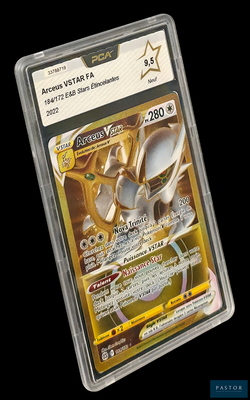 une image d'une carte Pokémon dans un étui en plastique