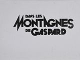 a black and white photo of a sign that says montagnes de gaspar