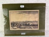 une vieille photo représentant une ville avec de nombreux bâtiments