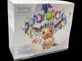 the box for the pokemon trading card game has a picture of a pikachu on it