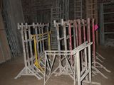 a room that has a bunch of baseball bats in it