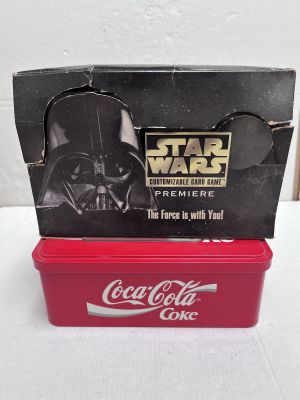 coca cola star wars darth vader glasses in red case