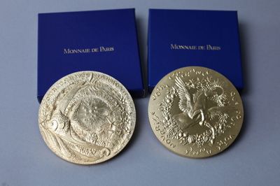 MONNAIE DE PARIS Deux médailles de voeux - Photo 1