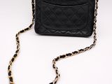 chanel black quilted lambskin flap bag
