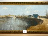 a picture of a painting on display in a museum