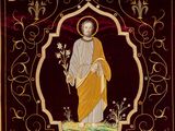 an image of a painting of a man holding a flower in his hand