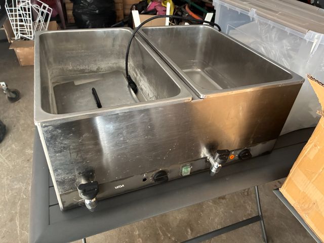 Bain marie inox deux bacs VEGA