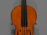 un vieux violon accroché au mur d'une pièce